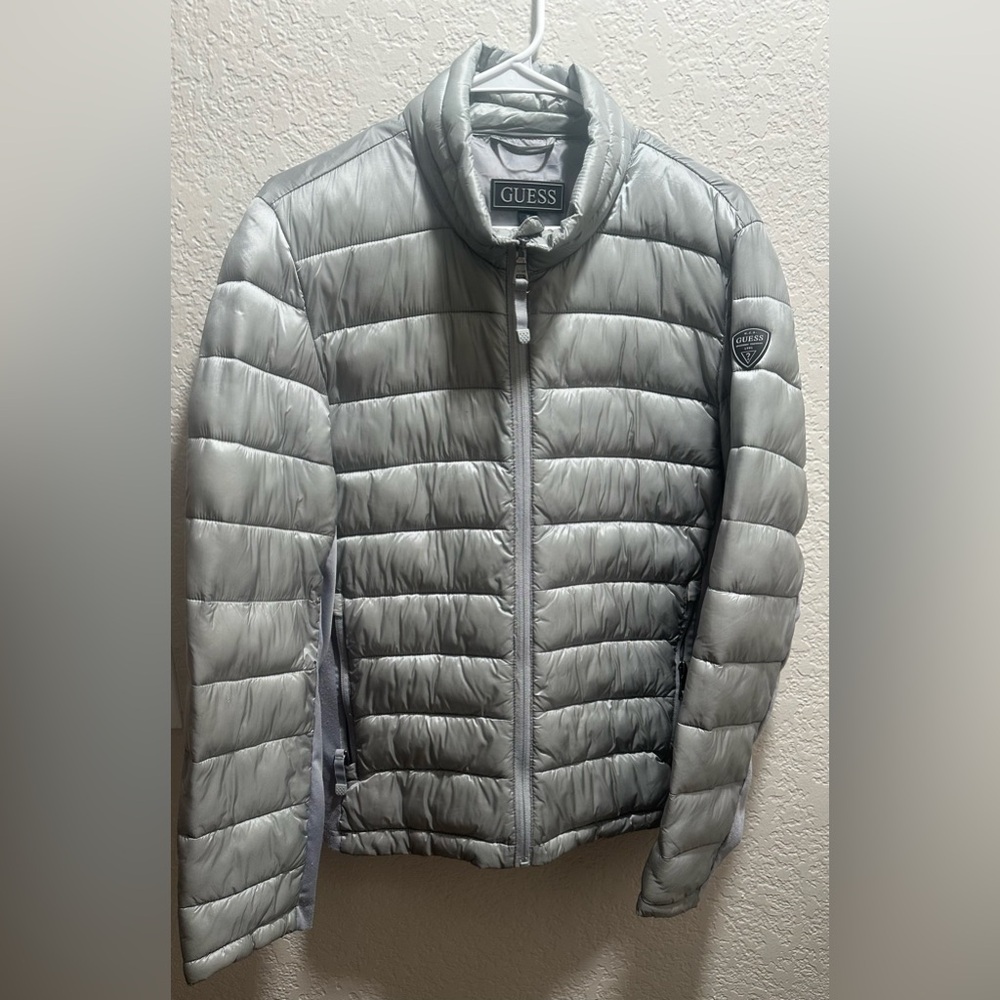 Guess Silver Bomber Jacket